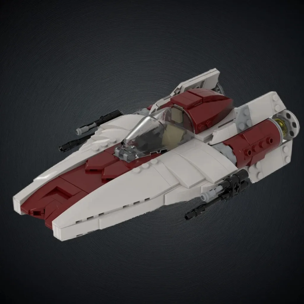 379Pcs Rebel A-Wing Interceptor MOC with Wedge-shaped Fuselage, Foldable Wings & Twin Engines Education Building Blocks Gift
379Pcs Rebel A-Wing Interceptor MOC with Wedge-shaped Fuselage, Foldable Wings & Twin Engines Education Building Blocks Gift