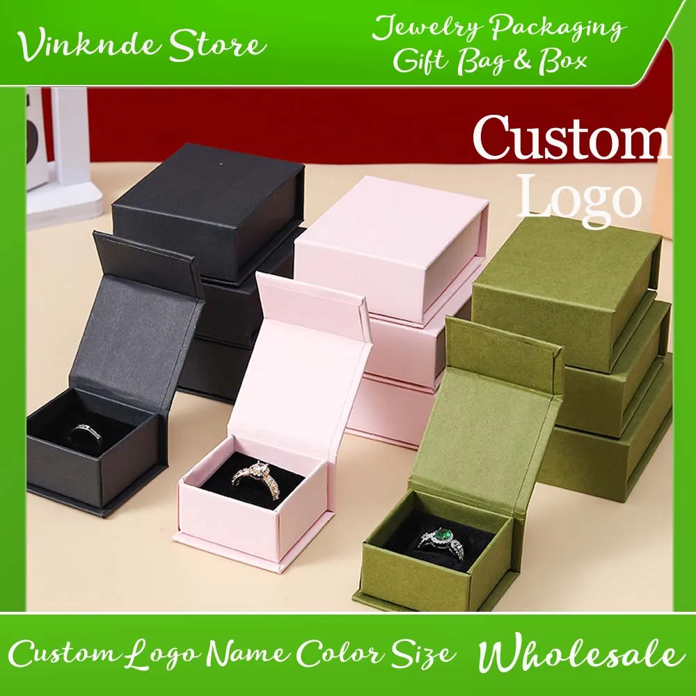 Magnetic Clasp Book Design Jewelry Case Custom Logo Rings Organizer Wedding Ring Present Celebration Party Box Make-up Necklace
Magnetic Clasp Book Design Jewelry Case Custom Logo Rings Organizer Wedding Ring Present Celebration Party Box Make-up Necklace