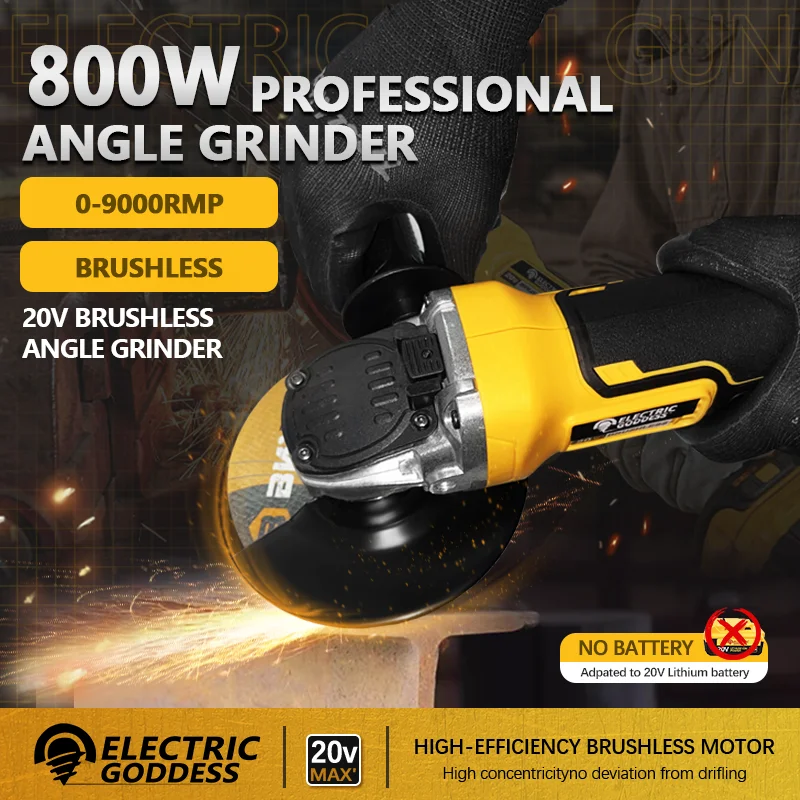 Electric Goddess DCG406 125MMSzlifierka kątowa Brushless Maglev Metal Cutting szlifierka kątowa akumulatorowaFor Dewalt Battery
Electric Goddess DCG406 125MMSzlifierka kątowa Brushless Maglev Metal Cutting szlifierka kątowa akumulatorowaFor Dewalt Battery