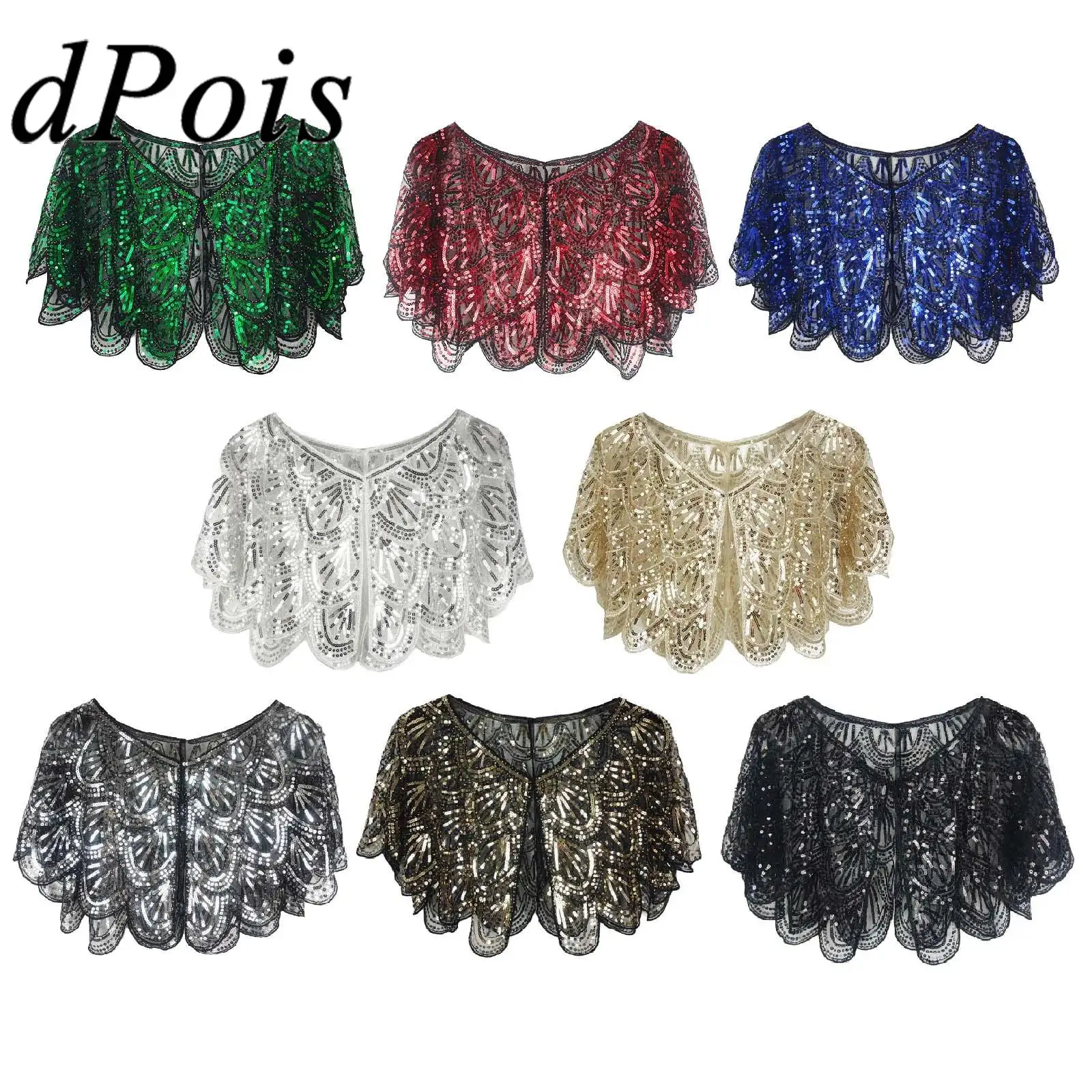 Women Vintage 1920s Shawl Sparkly Sequins Beaded Cape Bolero Cocktail Party Shrug Retro Evening Shawl Covers Ups Flapper Wrap
Women Vintage 1920s Shawl Sparkly Sequins Beaded Cape Bolero Cocktail Party Shrug Retro Evening Shawl Covers Ups Flapper Wrap
