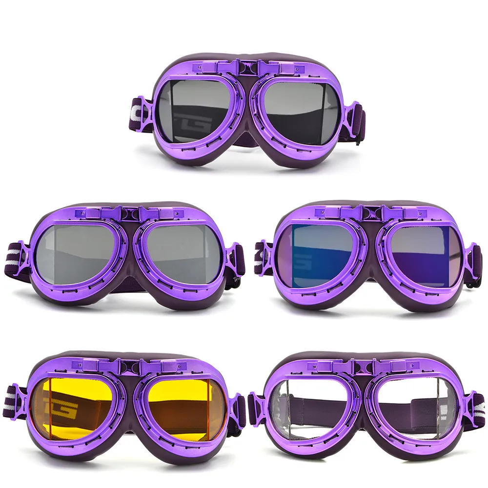 Мотоциклетные винтажные очки для верховой езды, очки в стиле стимпанк, байкерский шлем Pilot Aviador Gafas Cafe Racer Google 
Мотоциклетные винтажные очки для верховой езды, очки в стиле стимпанк, байкерский шлем Pilot Aviador Gafas Cafe Racer Google