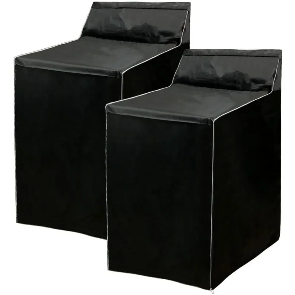 Dustproof Waterproof Washer Dryer Cover Set with Zipper for Top Load Machines Black
Dustproof Waterproof Washer Dryer Cover Set with Zipper for Top Load Machines Black
