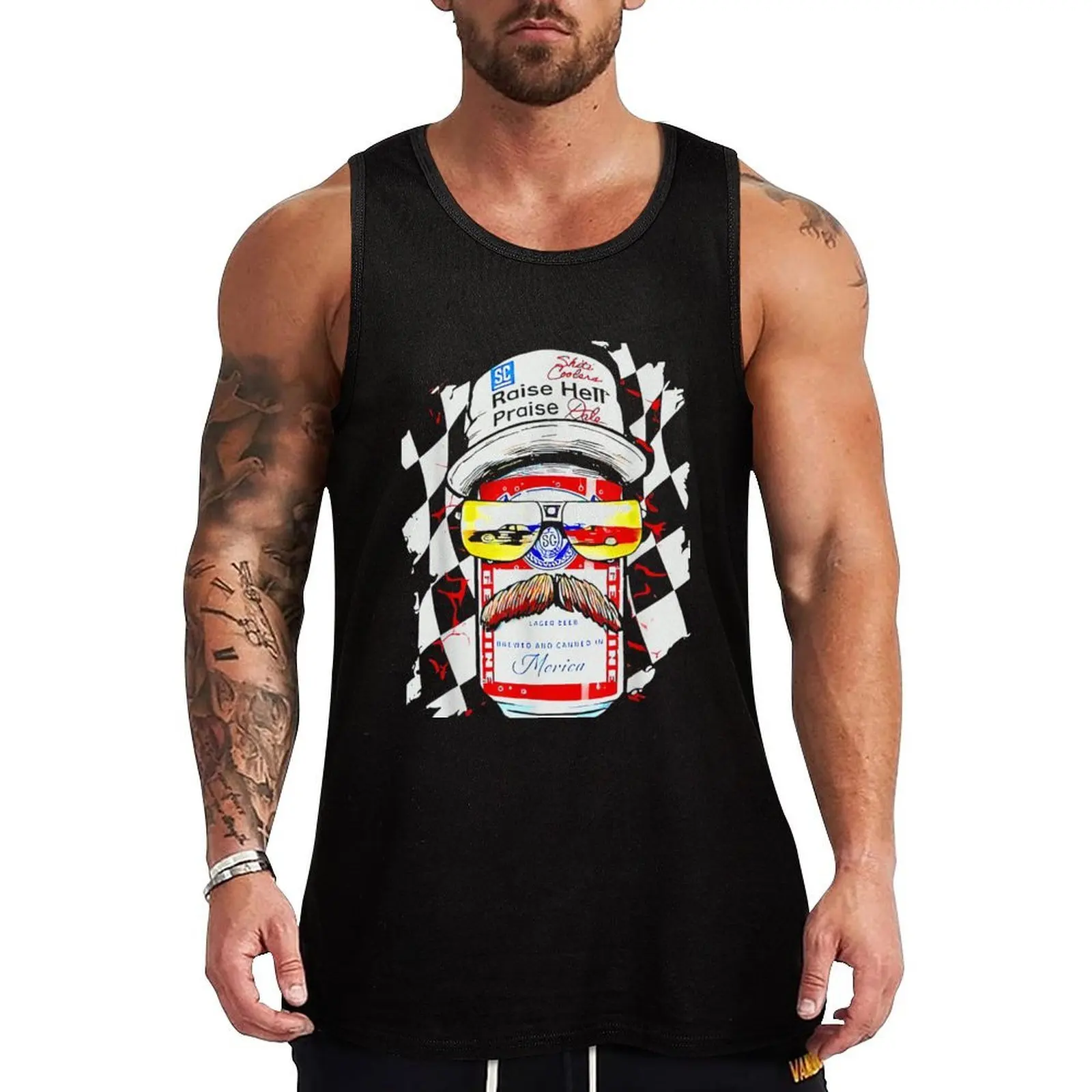 Raise Hell Praise Dale Vintage Funny Driking Beer Tank Top Plain Basic Tank Top Cotton Soft Sleeveless Tee
Raise Hell Praise Dale Vintage Funny Driking Beer Tank Top Plain Basic Tank Top Cotton Soft Sleeveless Tee