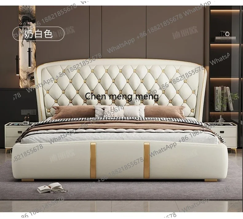 Discount 200x220cm Italian Double Bed Napa Leather Home Storage Wedding 2 People Bed King Size Frame Headboard Wooden Bedroom Fu
Discount 200x220cm Italian Double Bed Napa Leather Home Storage Wedding 2 People Bed King Size Frame Headboard Wooden Bedroom Fu
