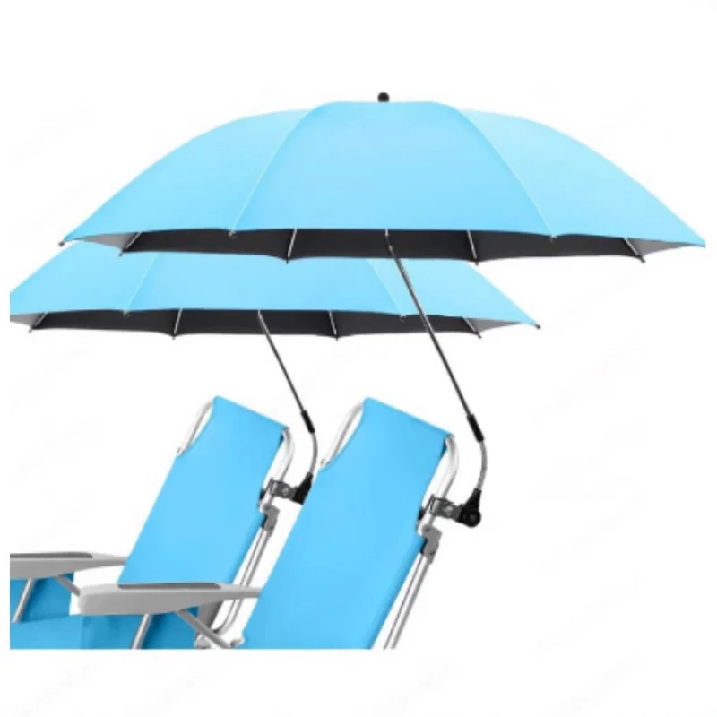 Extra-large sun protection and shade23Inch clamp umbrella, multi-color black-coated beach chair clamp umbrella
Extra-large sun protection and shade23Inch clamp umbrella, multi-color black-coated beach chair clamp umbrella