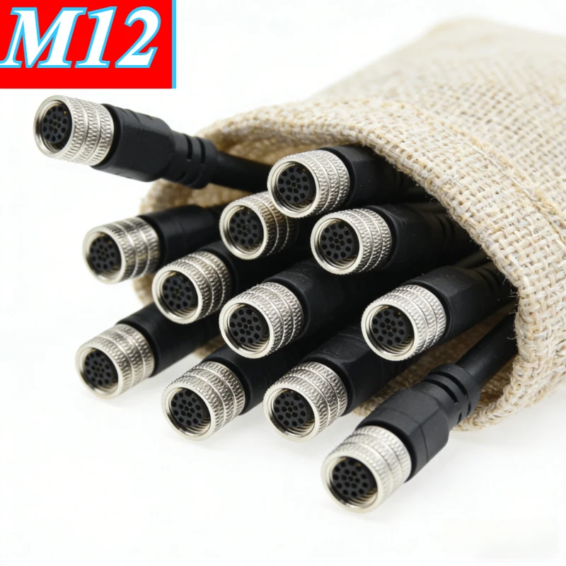 30V 1.5A M12-17Pin Circle Connector Metal Assembled Female Male Plug Socket Elbow with Line M12 17pin Soldering Connectors IP67
30V 1.5A M12-17Pin Circle Connector Metal Assembled Female Male Plug Socket Elbow with Line M12 17pin Soldering Connectors IP67