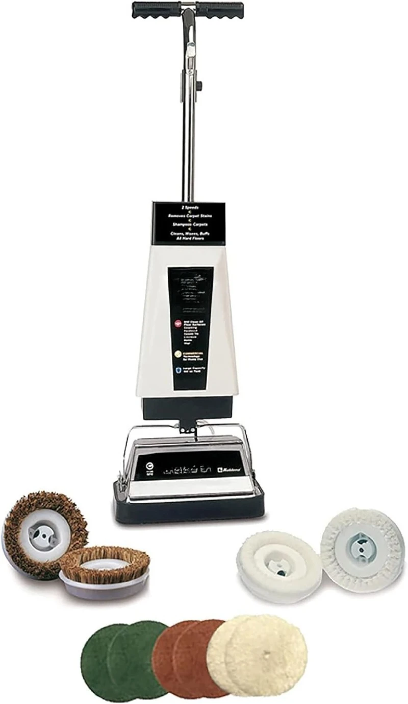 Carpet Shampooer and Floor Polisher, 12" Carpet Cleaner with Scrubbing Brushes and Polishing Pads, 144 Ounce Tank, White
Carpet Shampooer and Floor Polisher, 12" Carpet Cleaner with Scrubbing Brushes and Polishing Pads, 144 Ounce Tank, White