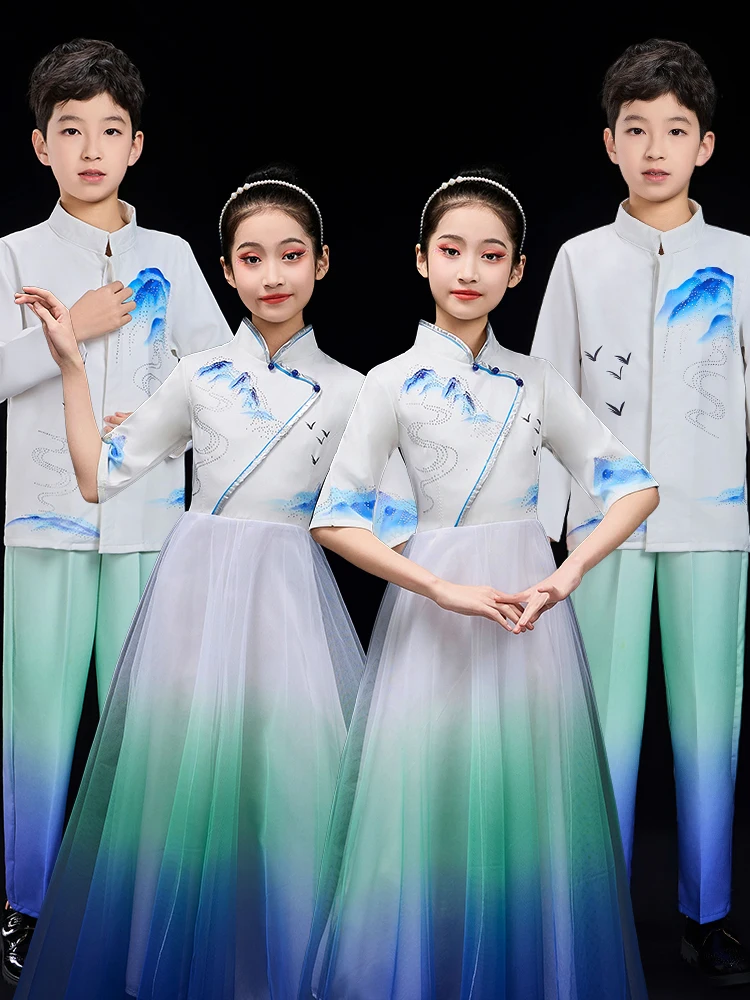 Children's Chorus Performance Outfit Elementary School Graduation Speech Competition Costume Female Child Style Graduation
Children's Chorus Performance Outfit Elementary School Graduation Speech Competition Costume Female Child Style Graduation