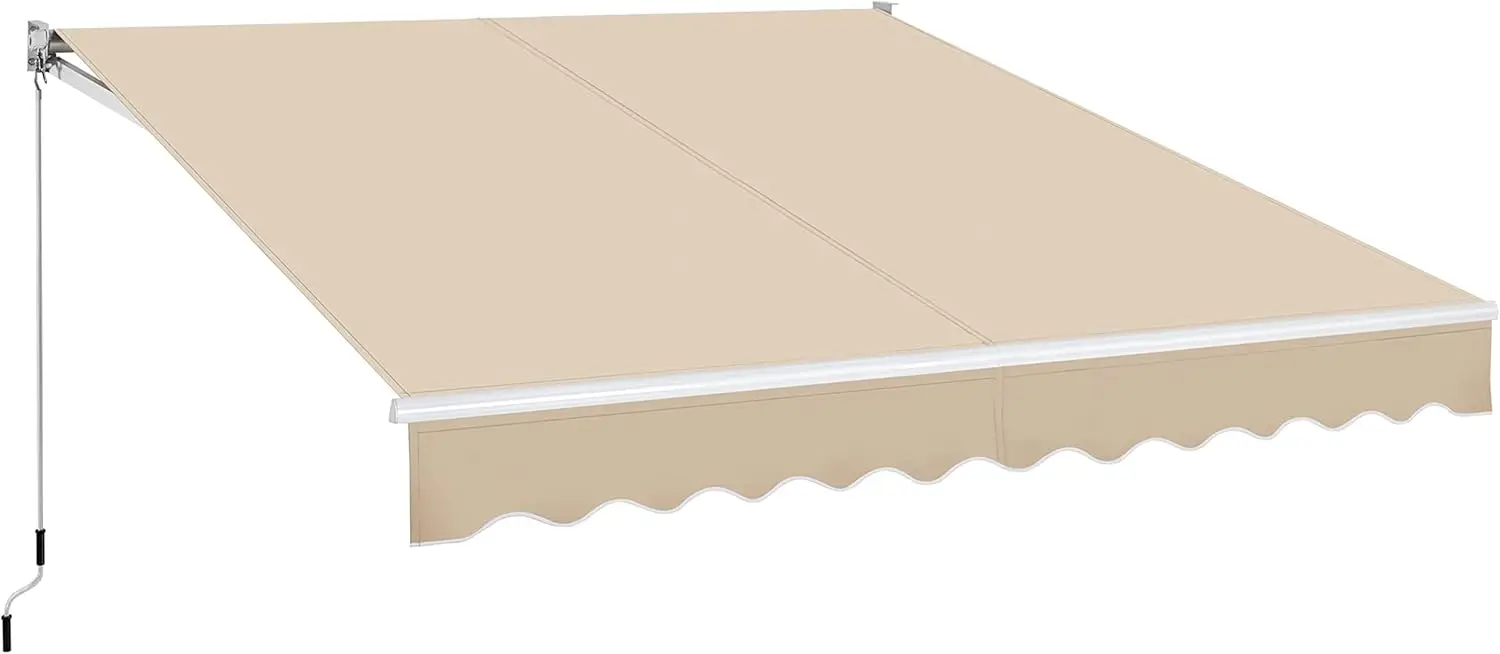 10 × 8 Ft Patio Awning, Retractable Sun Shade Awning with Manual Crank Handle, Manual Aluminum Deck Awning
10 × 8 Ft Patio Awning, Retractable Sun Shade Awning with Manual Crank Handle, Manual Aluminum Deck Awning