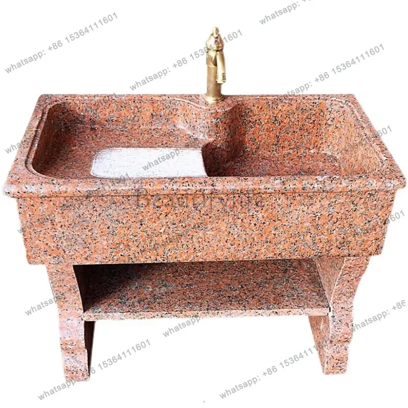 Marble outdoor laundry pool Floor-to-ceiling stone integrated basin Household laundry sink
Marble outdoor laundry pool Floor-to-ceiling stone integrated basin Household laundry sink