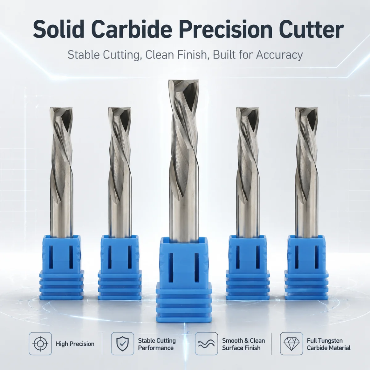 5-12mm Up Down 2 Flute Tungsten Steel Solid Carbide Milling Cutters Composite Tools CNC Router Bits Sharp Cutting Metal Woodwork
5-12mm Up Down 2 Flute Tungsten Steel Solid Carbide Milling Cutters Composite Tools CNC Router Bits Sharp Cutting Metal Woodwork