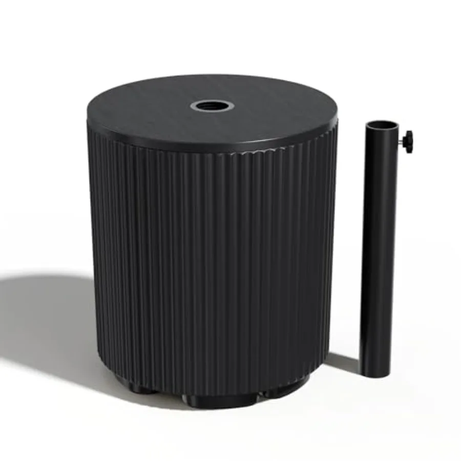 Приставной столик для патио FONTOI с отверстием для зонта, заполняемая подставка для зонтов 11,5 галлонов, подходит для зонтов с центральной стойкой и диаметром столба
Приставной столик для патио FONTOI с отверстием для зонта, заполняемая подставка для зонтов 11,5 галлонов, подходит для зонтов с центральной стойкой и диаметром столба