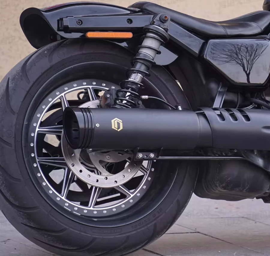 Copper Pipe 5-Inch Tail Section Exhaust, Rear System For Heavy Performance Motorcycles