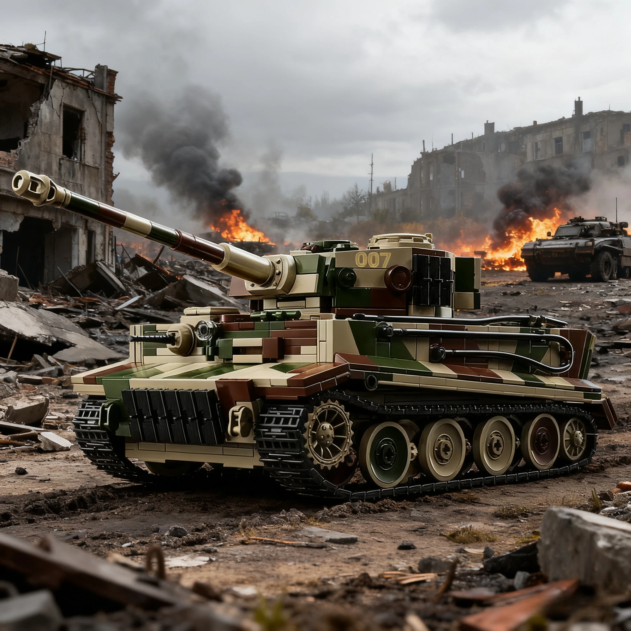 Creativity Military Tank Engine Building Block Toy Set Tiger Tank 007 Model KF-41 DIY Bricks Model Boy Toy for Kids Adult Gifts
Creativity Military Tank Engine Building Block Toy Set Tiger Tank 007 Model KF-41 DIY Bricks Model Boy Toy for Kids Adult Gifts