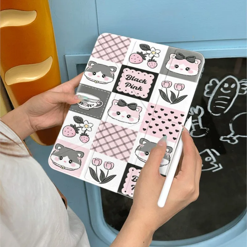 Kawaii Cat Strawberry Grid Tablet Case With Pencil Holder For Honor 8/9/10/V8Pro/GT Pro/MagicPad2 12.1/12.3inch Protective Cover
Kawaii Cat Strawberry Grid Tablet Case With Pencil Holder For Honor 8/9/10/V8Pro/GT Pro/MagicPad2 12.1/12.3inch Protective Cover