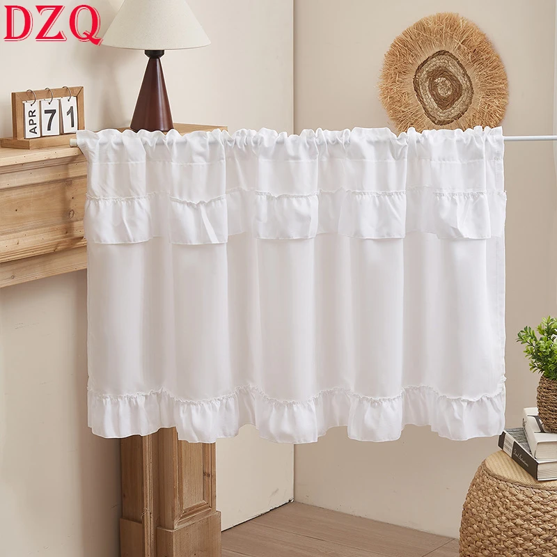 French White Ruffled Short Curtains Living Room Japanese Sweet LACE Half Curtain Cloth for Kitchen #A611
French White Ruffled Short Curtains Living Room Japanese Sweet LACE Half Curtain Cloth for Kitchen #A611