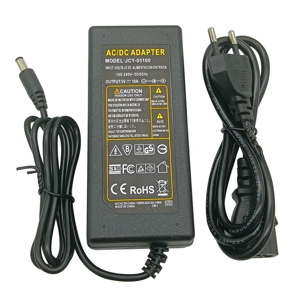 5V Power Adapter Supply 1A 2A 3A 4A 5A 6A 8A 10A Switching Power Supply AC 110V~220V Lighting
5V Power Adapter Supply 1A 2A 3A 4A 5A 6A 8A 10A Switching Power Supply AC 110V~220V Lighting