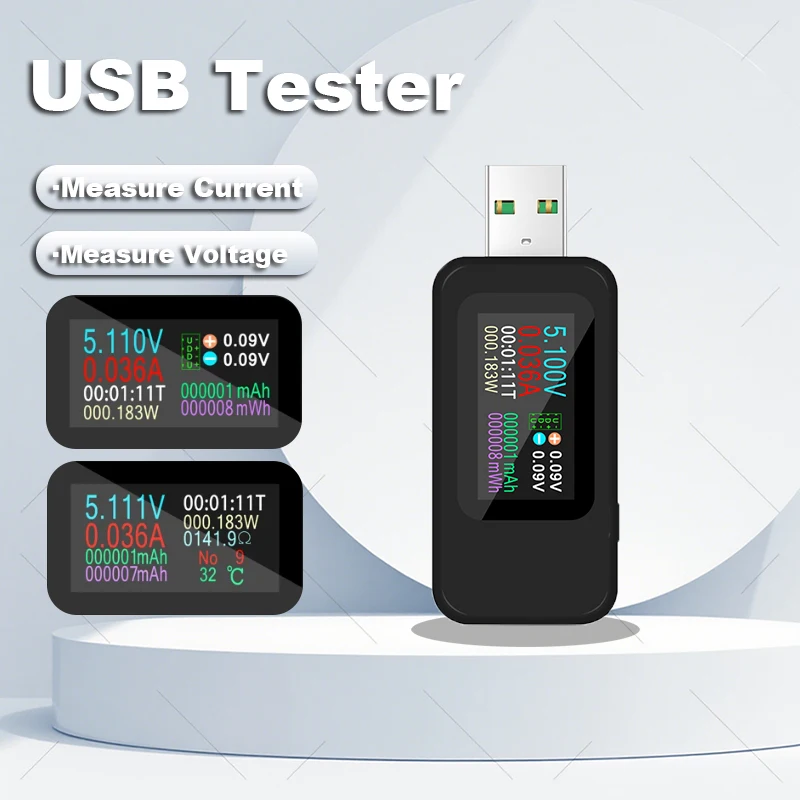 USB-тестер, детектор напряжения и тока, HD-тестер с цветным экраном KWS-MX18L, вольтметр постоянного тока, амперметр, индикатор зарядного устройства для телефона
USB-тестер, детектор напряжения и тока, HD-тестер с цветным экраном KWS-MX18L, вольтметр постоянного тока, амперметр, индикатор зарядного устройства для телефона