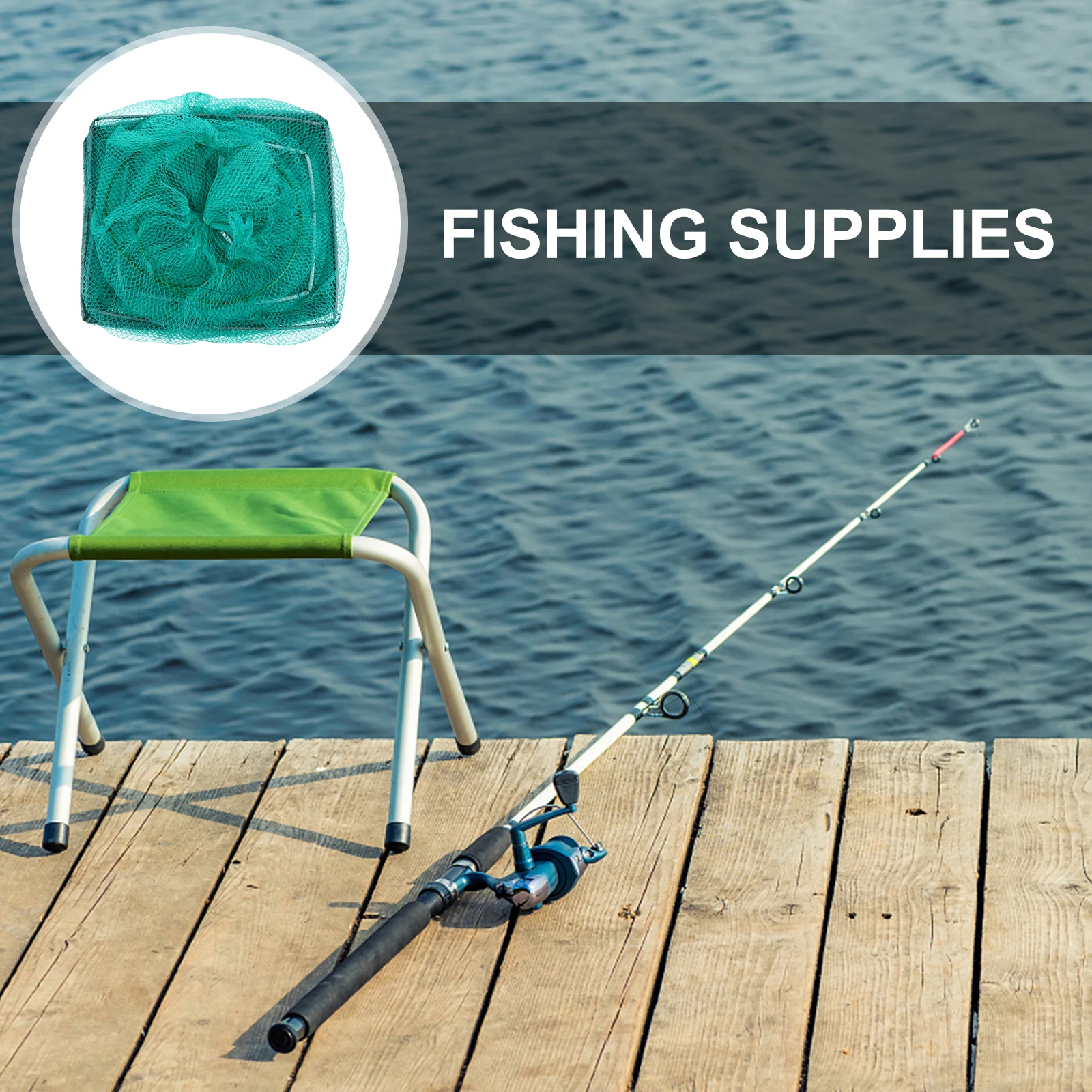 Practical Foldable Fishing Bait Trap Nylon Mesh Cage for Crabs Lobsters Catching Fishing Gear
Practical Foldable Fishing Bait Trap Nylon Mesh Cage for Crabs Lobsters Catching Fishing Gear