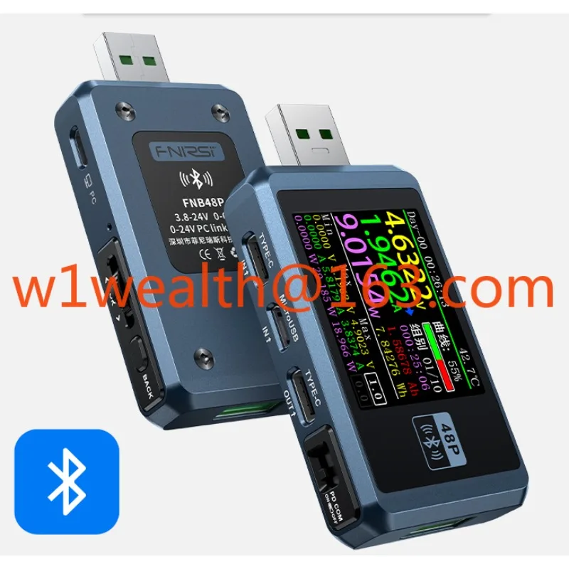 FNB48S USB Voltage Ammeter Multifunctional Fast Charge Tester QC/PD Protocol Deceptor
FNB48S USB Voltage Ammeter Multifunctional Fast Charge Tester QC/PD Protocol Deceptor