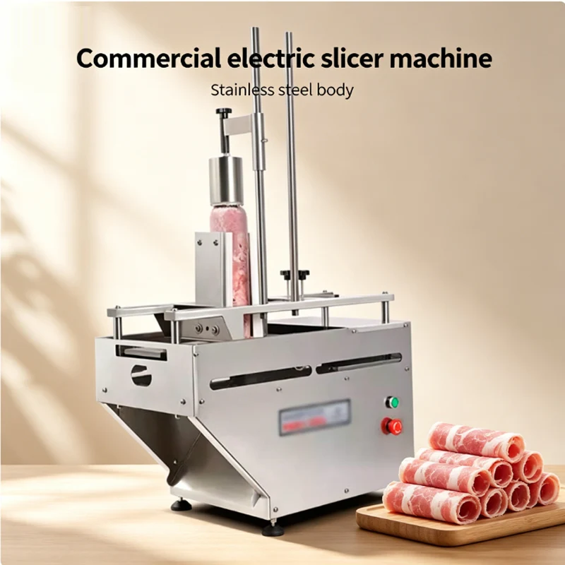Household Electric Meat Cutter Slicer Commercial Small Beef Roll Meat Planer Cutting Lamb Roll Machine
Household Electric Meat Cutter Slicer Commercial Small Beef Roll Meat Planer Cutting Lamb Roll Machine
