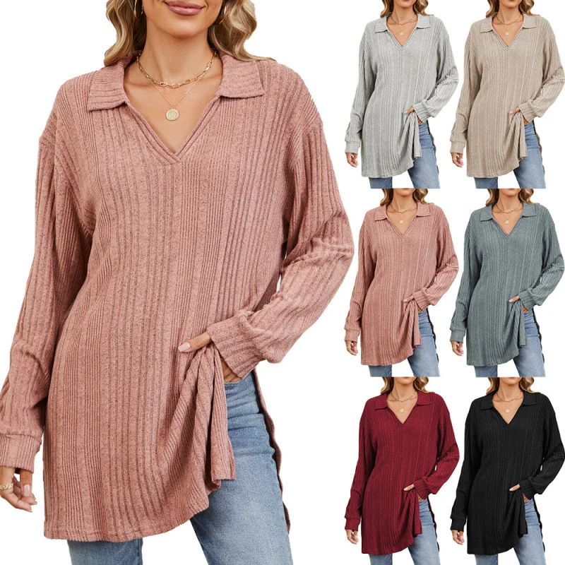 2025Popular2025Popular European and American New Autumn and Winter New Collar Color Split Long Sleeve LooseTShirt Top
2025Popular2025Popular European and American New Autumn and Winter New Collar Color Split Long Sleeve LooseTShirt Top