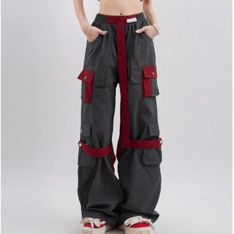American Hip Hop Contrast Multi Pocket Cargo Pants For Women And Men Fashion Loose High Street Wide Leg Trousers Sweatpants Y2k
American Hip Hop Contrast Multi Pocket Cargo Pants For Women And Men Fashion Loose High Street Wide Leg Trousers Sweatpants Y2k