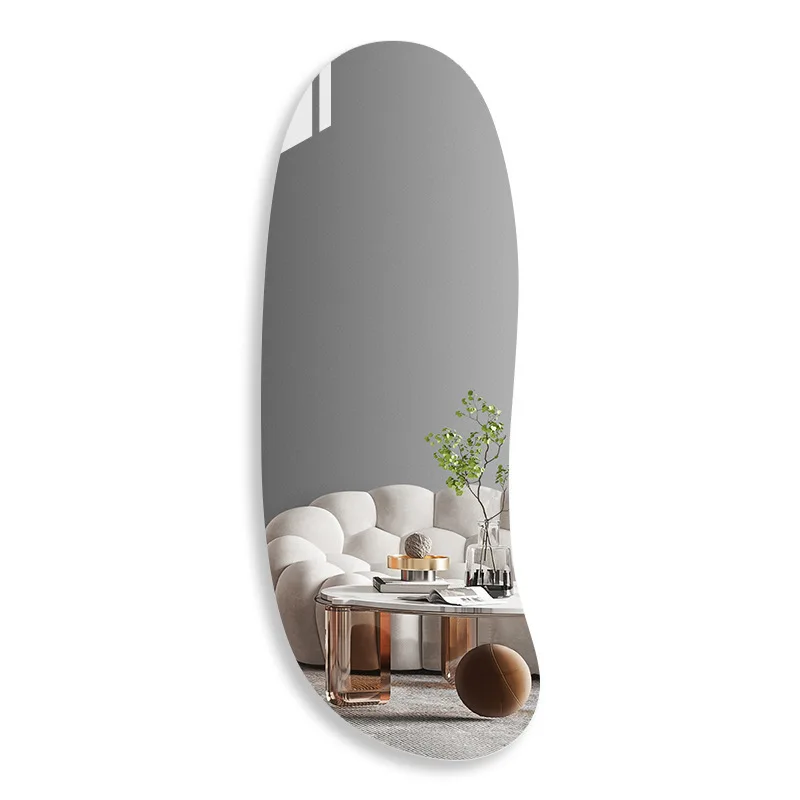 Simple and irregular, special-shaped full-length mirror, full-length mirror in the entrance living room
Simple and irregular, special-shaped full-length mirror, full-length mirror in the entrance living room