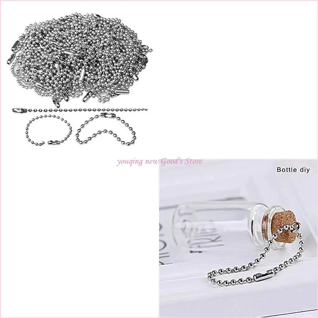 57QA 150pcs 1.5mm Silver Color Metal Bead Ball Chain Necklace DIY Jewelry Findings
57QA 150pcs 1.5mm Silver Color Metal Bead Ball Chain Necklace DIY Jewelry Findings