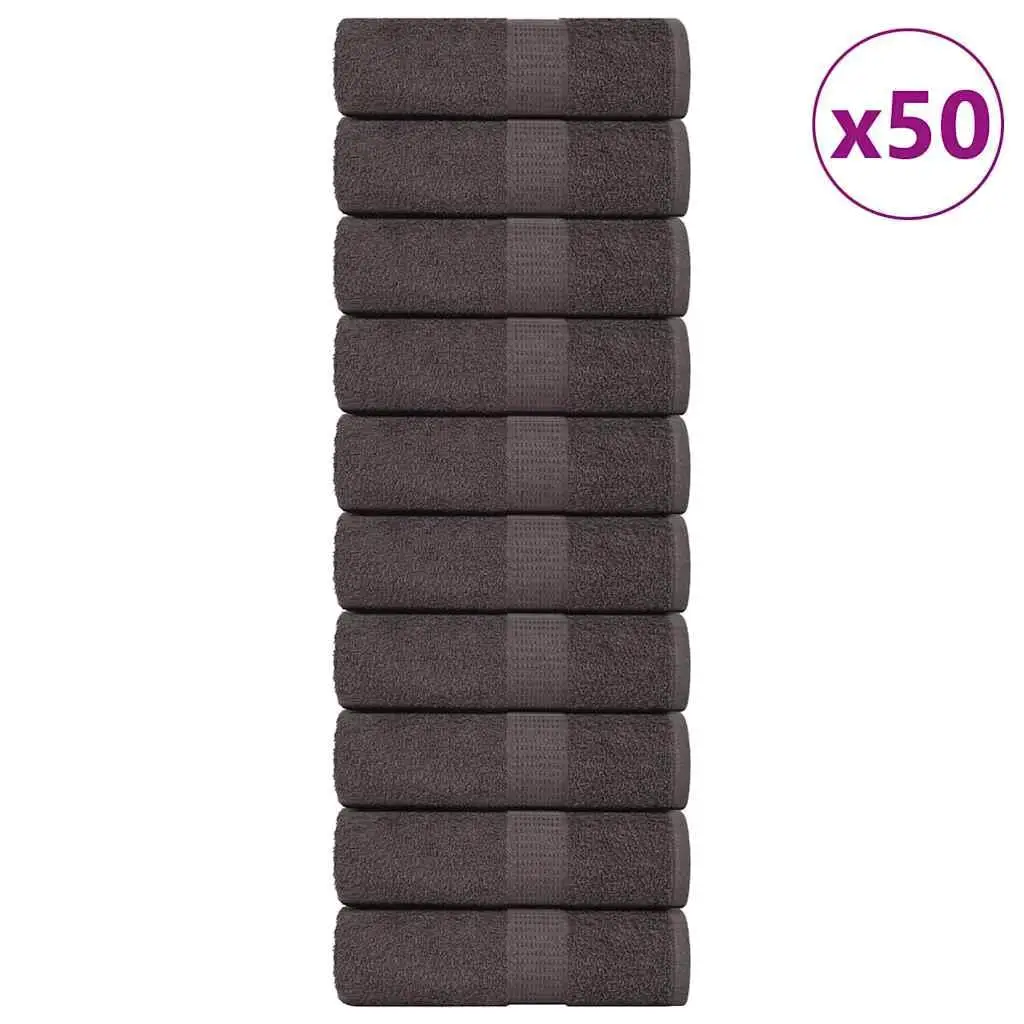 50 Piece Cotton Small Soap Towel Set Anthracite Color Highly Absorbent Soft Fabric Perfect for Bathroom or Kitchen
50 Piece Cotton Small Soap Towel Set Anthracite Color Highly Absorbent Soft Fabric Perfect for Bathroom or Kitchen