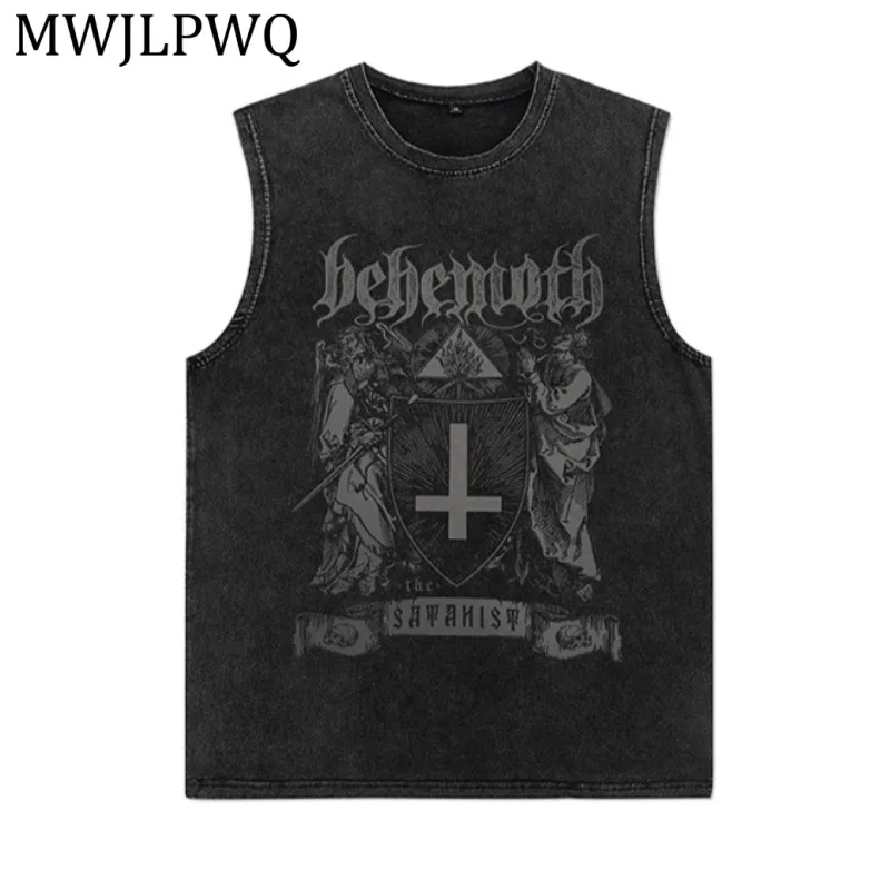 MWJLPWQ Men's Street Hip-Hop Printed Distressed Washed Vest Vintage Trendy Sleeveless Loose Fit Tank Top Summer Stylish 15740
MWJLPWQ Men's Street Hip-Hop Printed Distressed Washed Vest Vintage Trendy Sleeveless Loose Fit Tank Top Summer Stylish 15740