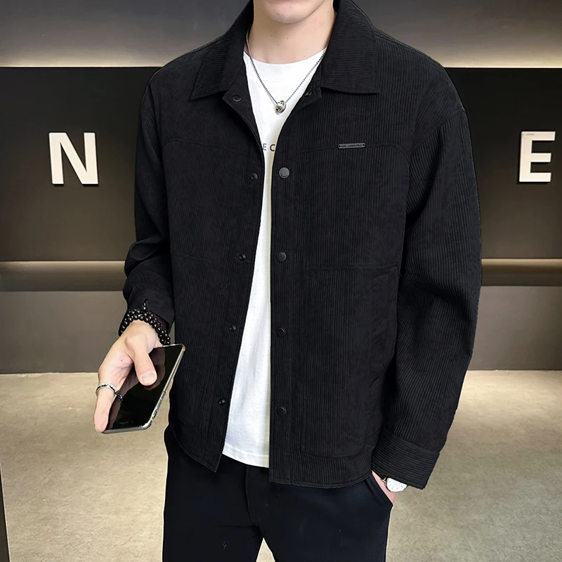 2025 New Men's Premium Workwear Jacket Dyed Stripes Stand Collar Long Sleeve Regular Fit Outerwear Spring Autumn Fashion
2025 New Men's Premium Workwear Jacket Dyed Stripes Stand Collar Long Sleeve Regular Fit Outerwear Spring Autumn Fashion