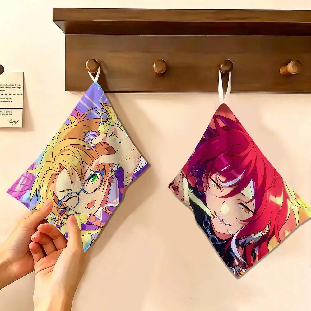 Hot Music Game Ensemble Stars Hanging Style Hand Wiping Towel, Polyester Cotton, Anti-fade for Indoor Kitchen Living Room
Hot Music Game Ensemble Stars Hanging Style Hand Wiping Towel, Polyester Cotton, Anti-fade for Indoor Kitchen Living Room