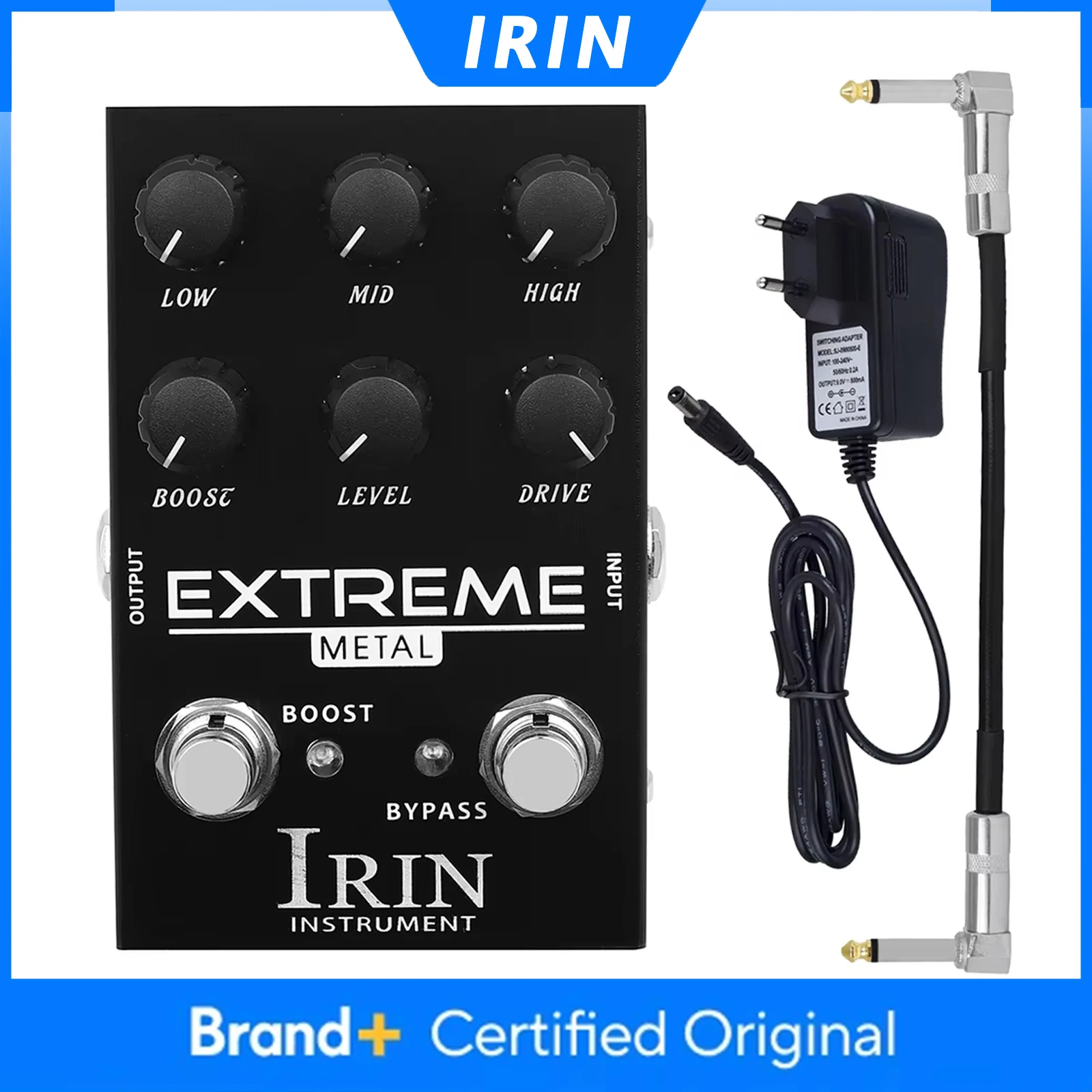 Педаль эффектов для гитары IRIN AN-42 EXTREME Distortion, педаль овердрайва с высоким уровнем усиления, аксессуары и запчасти для электрогитар
Педаль эффектов для гитары IRIN AN-42 EXTREME Distortion, педаль овердрайва с высоким уровнем усиления, аксессуары и запчасти для электрогитар