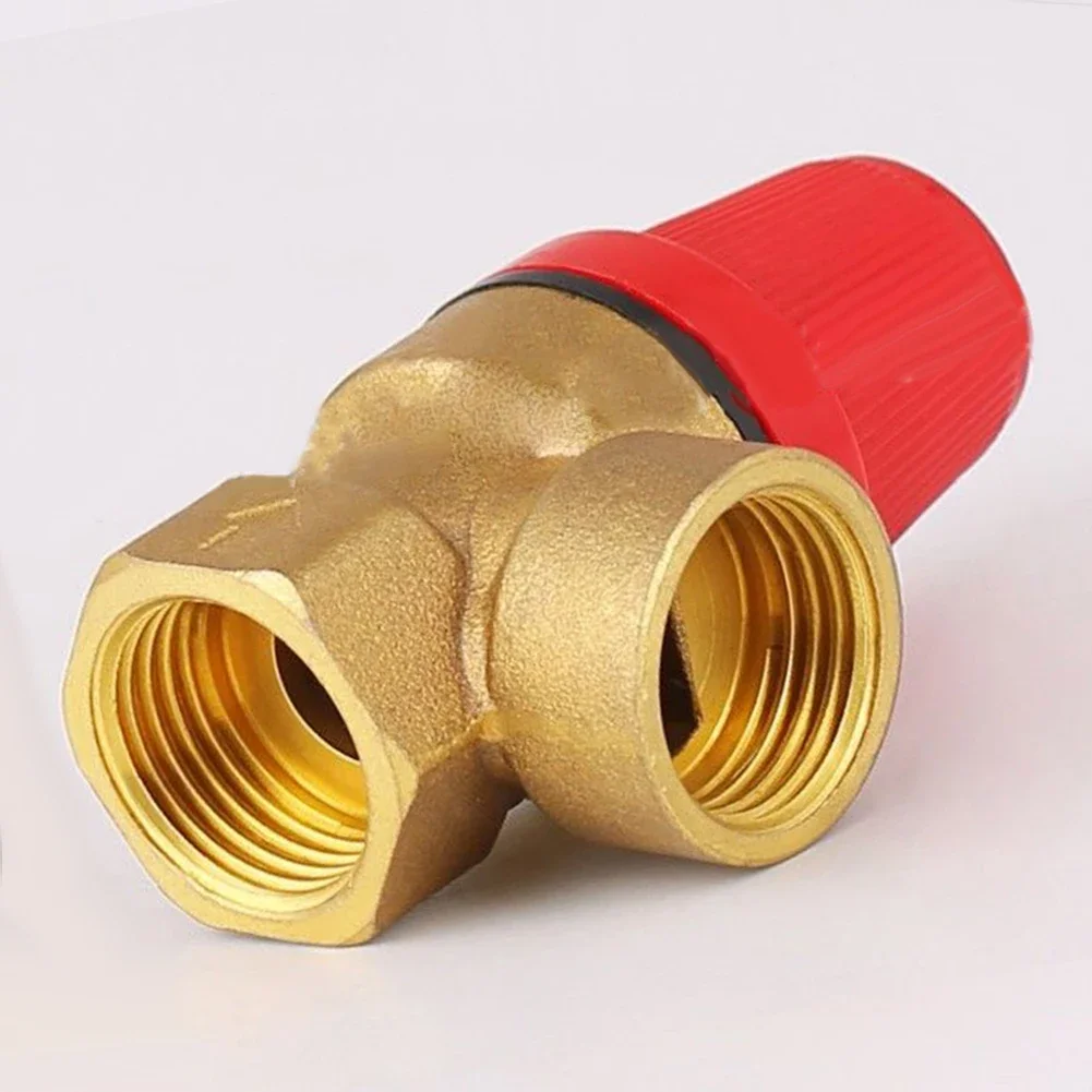 1pc Diaphragm Brass Safety Valve 1/2-Inch Pressure Level 3 Bar To 6 Bar Drain Valve For Wall Mounted Boiler Water Heater
1pc Diaphragm Brass Safety Valve 1/2-Inch Pressure Level 3 Bar To 6 Bar Drain Valve For Wall Mounted Boiler Water Heater