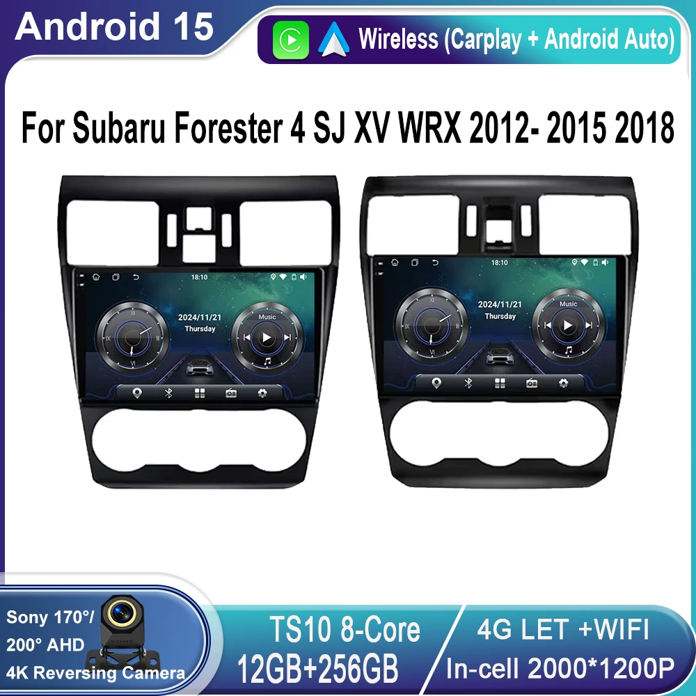Android 15 Carplay Car Radio Multimedia Player For Subaru Forester 4 SJ XV WRX 2012- 2015 2018 Autoradio GPS BT Stereo Head Unit
Android 15 Carplay Car Radio Multimedia Player For Subaru Forester 4 SJ XV WRX 2012- 2015 2018 Autoradio GPS BT Stereo Head Unit