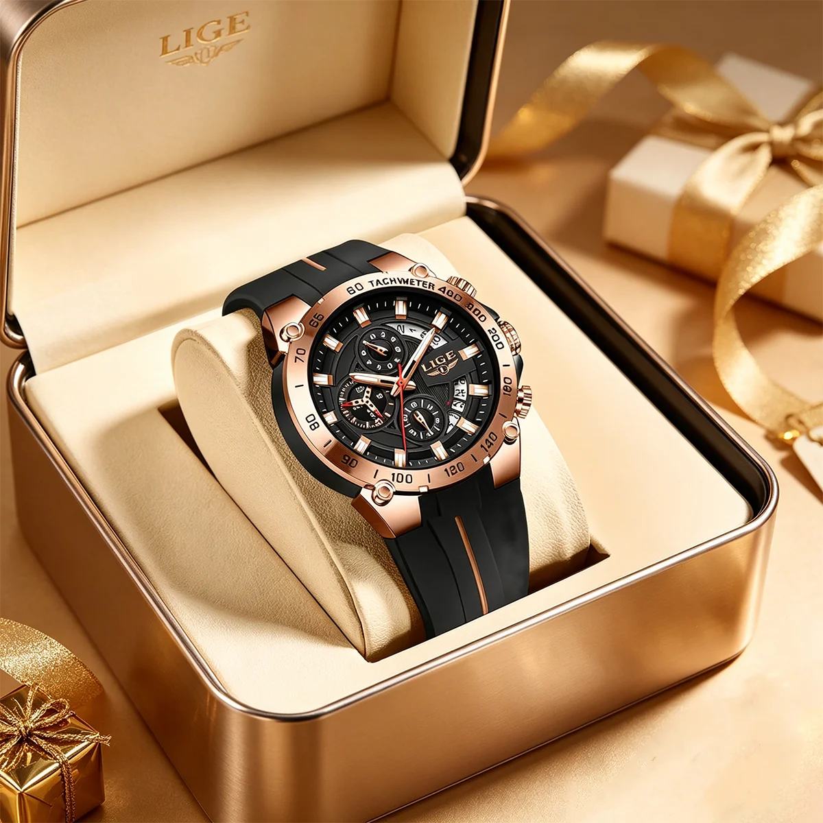 LIGE Fashion Men's Watch Silicone Sports Calendar Military Quartz Watches Large Dial Waterproof Chronograph Business Man Watch
LIGE Fashion Men's Watch Silicone Sports Calendar Military Quartz Watches Large Dial Waterproof Chronograph Business Man Watch