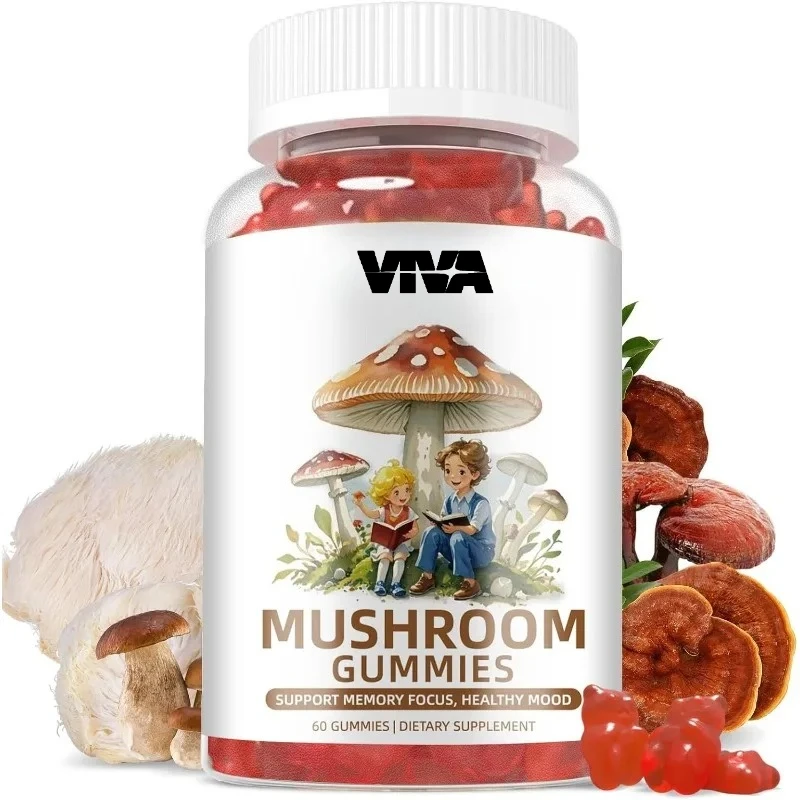 Adult lion mane mushroom supplement,Ganoderma lucidum, Cordyceps sinensis, memory and focus support mixed fruit gummies
Adult lion mane mushroom supplement,Ganoderma lucidum, Cordyceps sinensis, memory and focus support mixed fruit gummies