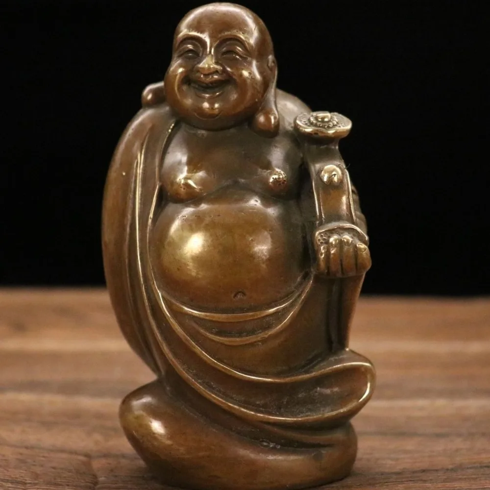 Antique-Style Ruyi Maitreya Buddha Standing Statue: Home and Office Desk Ornament for Good Luck
Antique-Style Ruyi Maitreya Buddha Standing Statue: Home and Office Desk Ornament for Good Luck