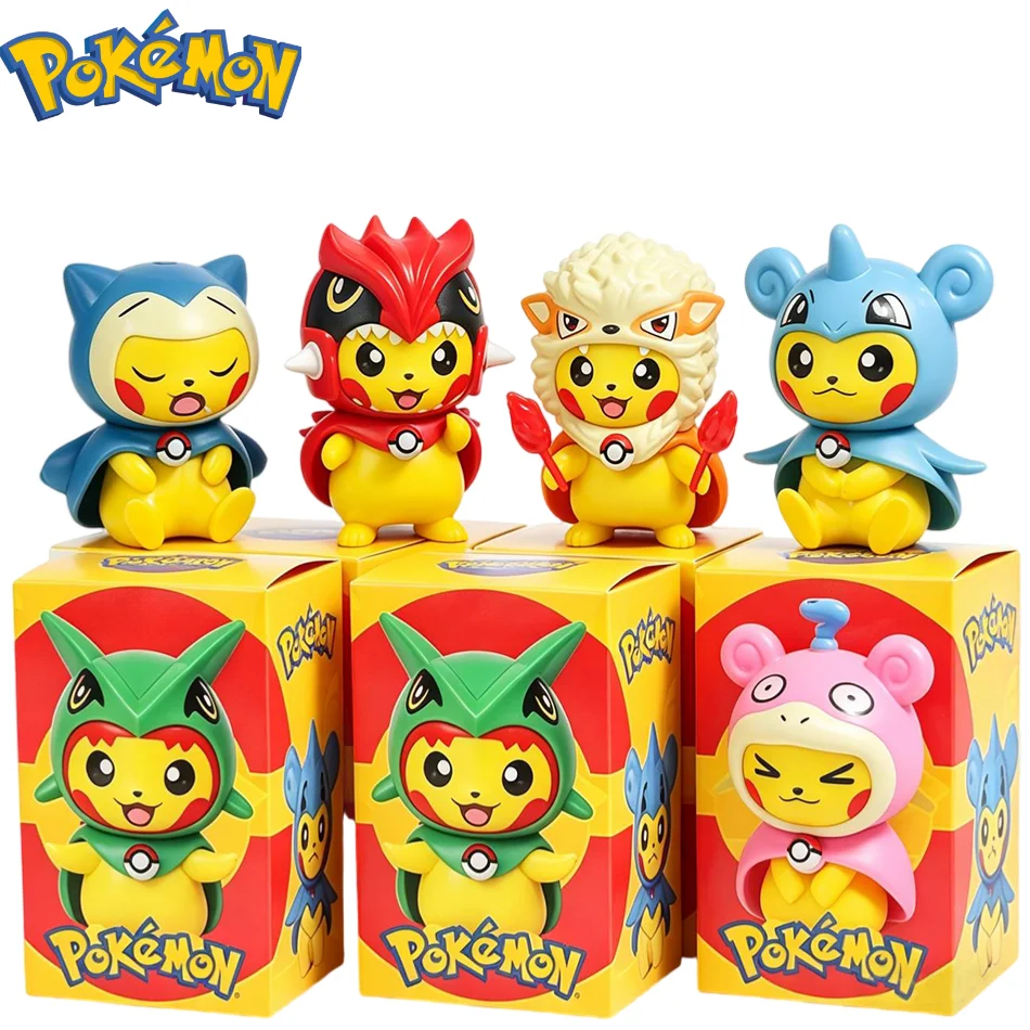 6Pcs/1Set Blind box Pocket Monsters Anime Figure Kawaii Pikachu In Disguise Action Figures PVC Desktop Decorations Model Dolls
6Pcs/1Set Blind box Pocket Monsters Anime Figure Kawaii Pikachu In Disguise Action Figures PVC Desktop Decorations Model Dolls