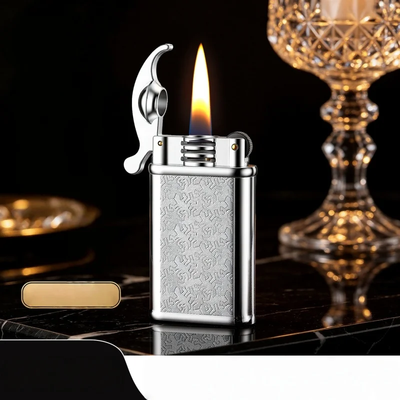 Vintage Swing Arm Jet Lighter, Engraved Refillable Butane Torch, Retro Style Windproof Lighter for Men Smoke Accesoires
Vintage Swing Arm Jet Lighter, Engraved Refillable Butane Torch, Retro Style Windproof Lighter for Men Smoke Accesoires