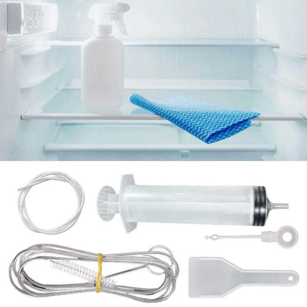 5pcs Refrigerator Drain Hole Clog Remover Kit Flexible Refrigerator Scrub Brush Reusable Fridge Unblocker Cleaning Tool Set Hose
5pcs Refrigerator Drain Hole Clog Remover Kit Flexible Refrigerator Scrub Brush Reusable Fridge Unblocker Cleaning Tool Set Hose