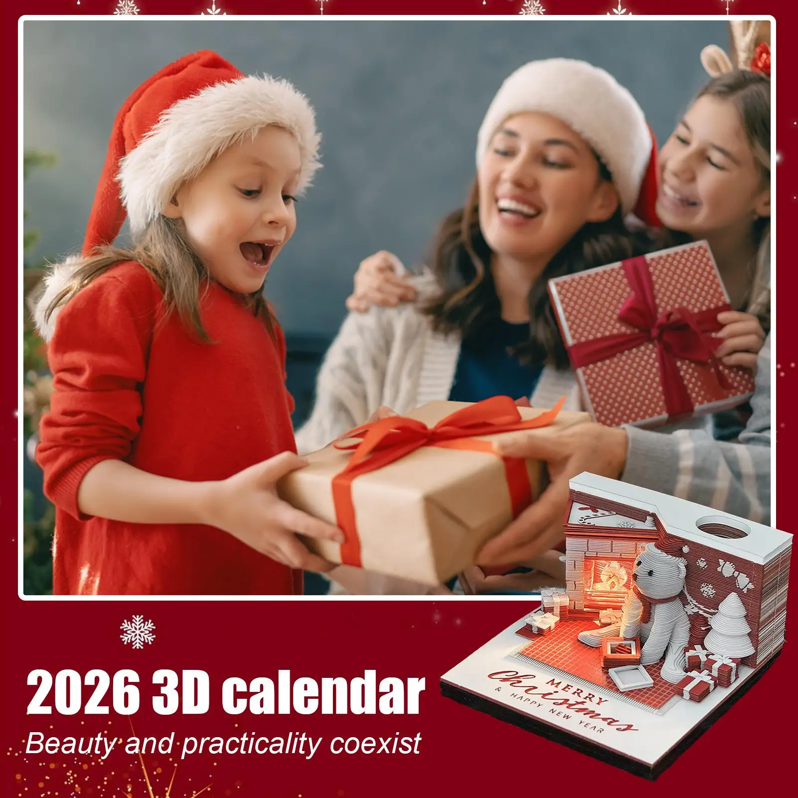 2026 Calendar Christmas Bear 3D Notepad 2026 Calendar Desktop Accessories Notepad Home Decor For Teacher Student Classroom
2026 Calendar Christmas Bear 3D Notepad 2026 Calendar Desktop Accessories Notepad Home Decor For Teacher Student Classroom