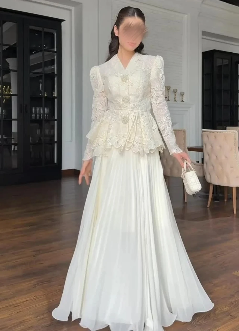 Chiffon Lace Button A-line Long Dresses Occasion Woman Elegant Party Wedding Guest Evening Gown High Quality
Chiffon Lace Button A-line Long Dresses Occasion Woman Elegant Party Wedding Guest Evening Gown High Quality