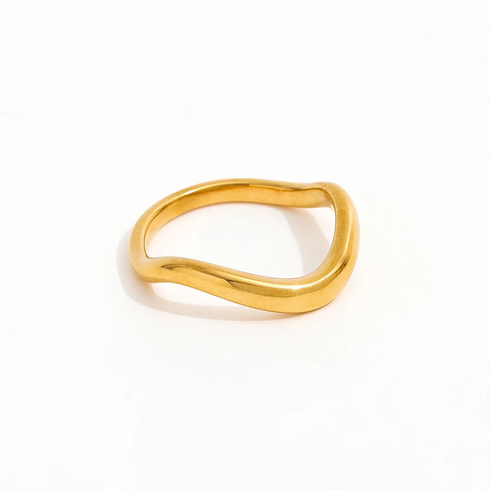 Joolim Jewelry High End PVD Non Tarnish Versatile Simple Arstic Twisted Fold Wear Stainless Steel Finger Ring for Women
Joolim Jewelry High End PVD Non Tarnish Versatile Simple Arstic Twisted Fold Wear Stainless Steel Finger Ring for Women
