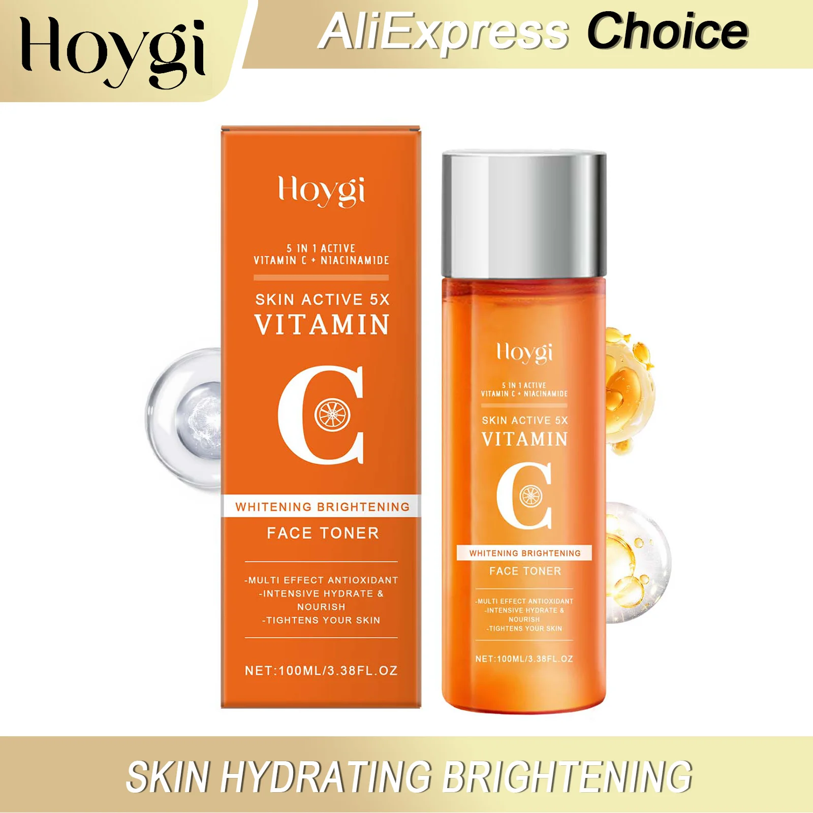 HOYGI Vitamin C Toner Lasting Hydration Reduce Dullness Brightening Skin Smooth Radiant Soften Moisturizing Face Skin Care 100ml
HOYGI Vitamin C Toner Lasting Hydration Reduce Dullness Brightening Skin Smooth Radiant Soften Moisturizing Face Skin Care 100ml
