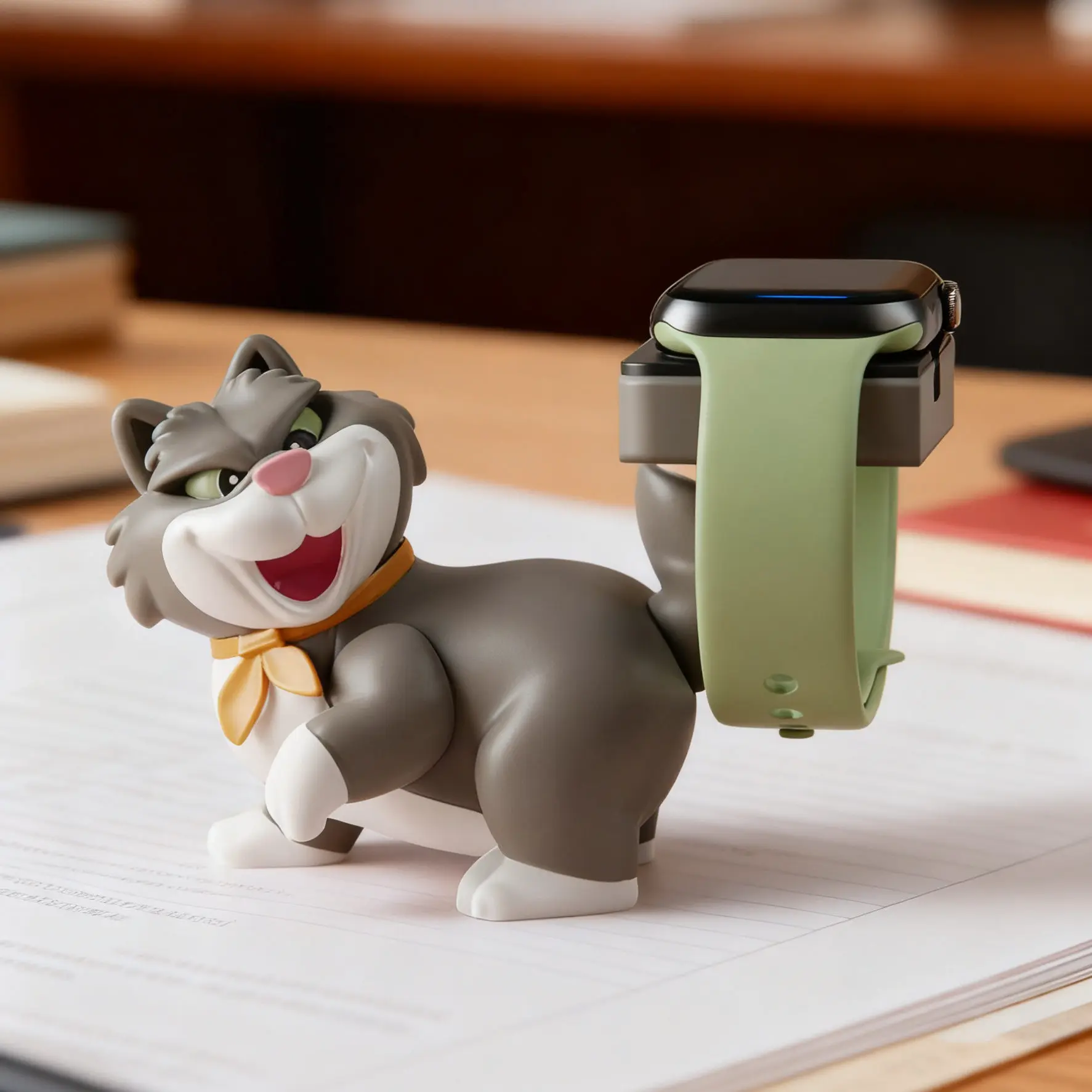 Hot Sale Cinderella Lucifer Cat Apple Watch Charger Stand Charging Dock Cute Cartoon Desktop Ornament Decor Gift for Fans
Hot Sale Cinderella Lucifer Cat Apple Watch Charger Stand Charging Dock Cute Cartoon Desktop Ornament Decor Gift for Fans