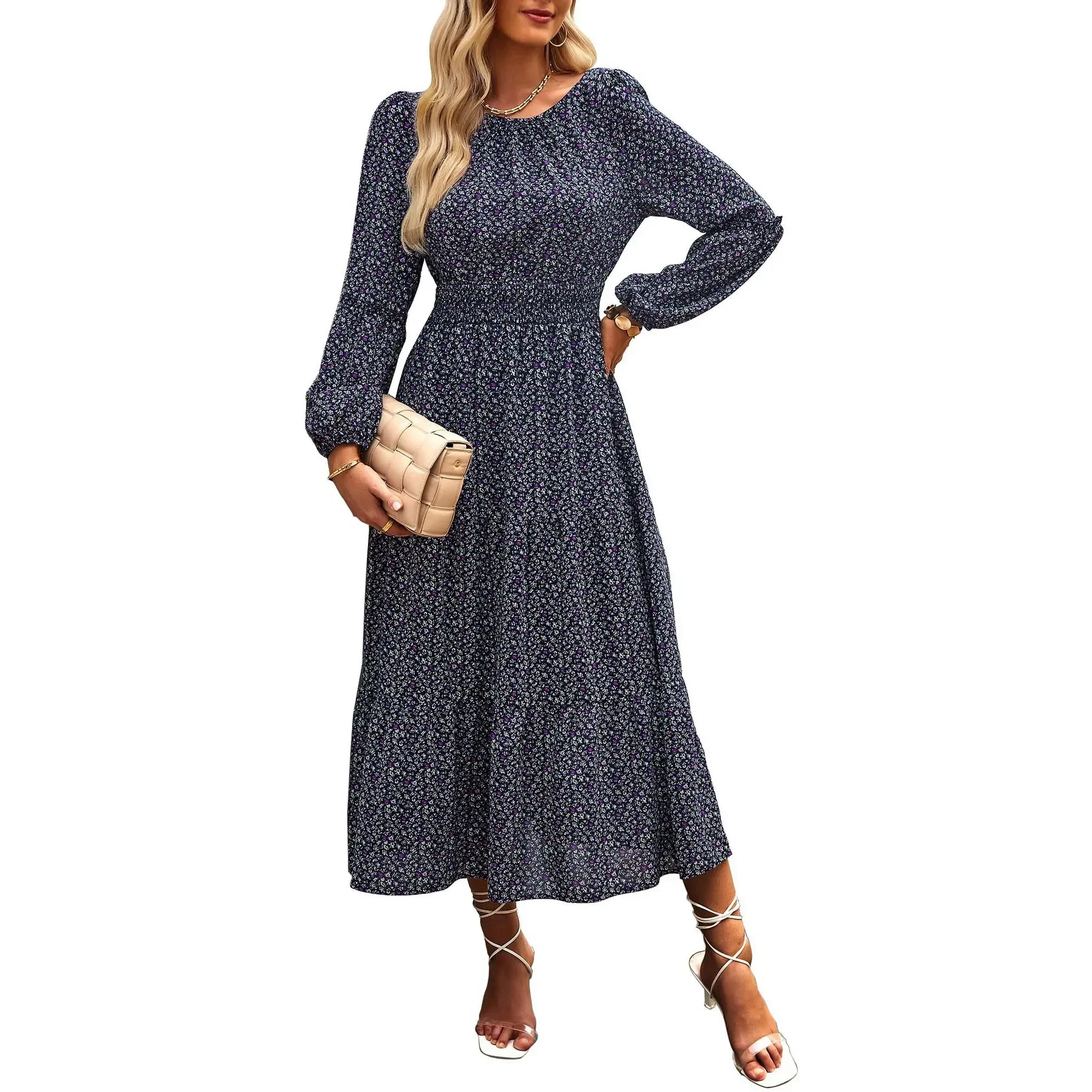 Spring Green Vintage Dress Women A-line Female Long Sleeve Dresses Midi Loose Casual O Neck Elegant Dresses for Women 2025
Spring Green Vintage Dress Women A-line Female Long Sleeve Dresses Midi Loose Casual O Neck Elegant Dresses for Women 2025