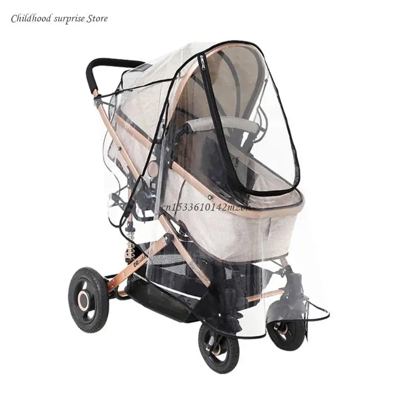 Baby Stroller Rain Cover Transparent Waterproof Breathable Windproof Dust-proof Baby Strollers Pushchairs Accessories Dropship
Baby Stroller Rain Cover Transparent Waterproof Breathable Windproof Dust-proof Baby Strollers Pushchairs Accessories Dropship