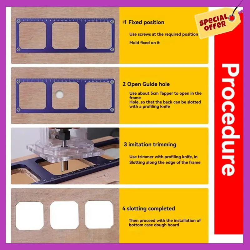 HFIL-Socket Opening Template 86 Type Mold Holes Locator Electrical Plug Template Tool Hole Opening Template For Button
HFIL-Socket Opening Template 86 Type Mold Holes Locator Electrical Plug Template Tool Hole Opening Template For Button
